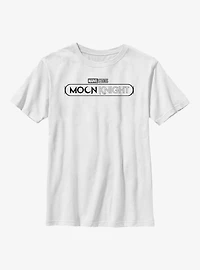 Marvel Moon Knight Black Logo Youth T-Shirt