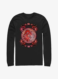 Disney Mulan Mushu Stained Glass Long-Sleeve T-Shirt
