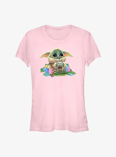 Star Wars The Mandalorian Child Easter Eggs Girls T-Shirt