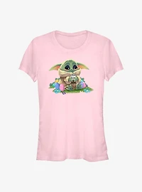 Star Wars The Mandalorian Child Easter Eggs Girls T-Shirt