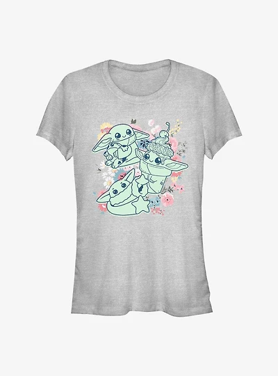 Star Wars The Mandalorian Child Spring Chibi Girls T-Shirt