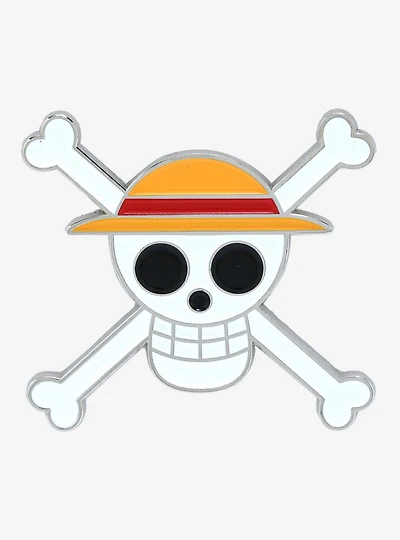 One Piece Jolly Roger Logo Enamel Pin - BoxLunch Exclusive
