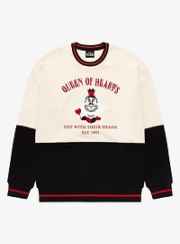 Disney Villains Alice Wonderland Queen of Hearts Panel Crewneck - BoxLunch Exclusive