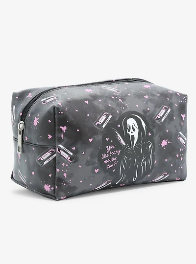 Scream Ghost Face Pink Icon Makeup Bag
