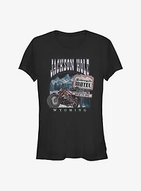 Jackson Hole Motel Girls T-Shirt