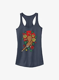 Sloth Forest Girls Tank