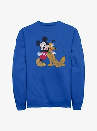 Disney Mickey Mouse And Pluto Sweatshirt