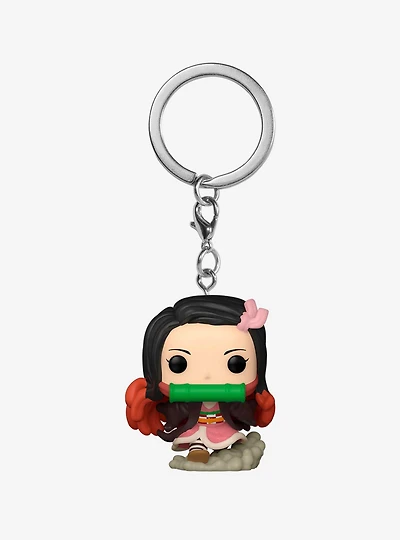 Funko Pocket Pop! Demon Slayer: Kimetsu no Yaiba Nezuko Kamado (Running) Vinyl Keychain - BoxLunch Exclusive