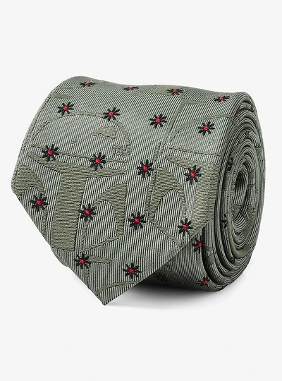 Star Wars The Book of Boba Fett Green Motif Men's Tie