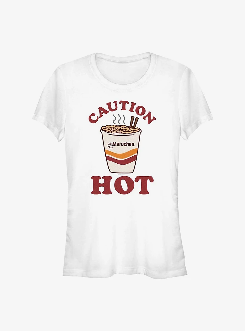 Maruchan Caution Hot Girls T-Shirt