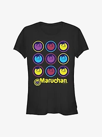 Maruchan Multi-Colored Face Girls T-Shirt