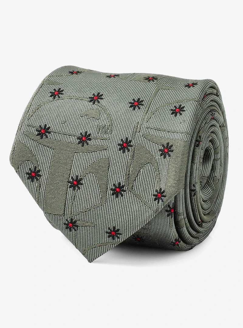 Star Wars The Book of Boba Fett Green Motif Men's Tie