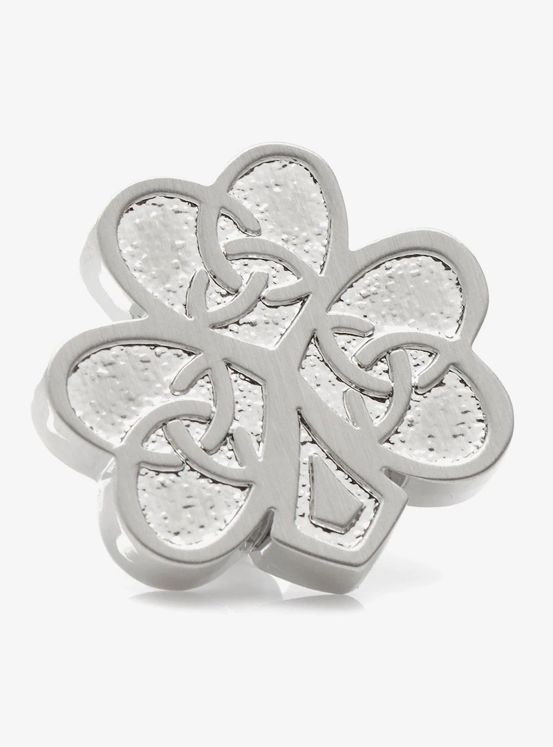 Celtic Knot Shamrock Lapel Pin