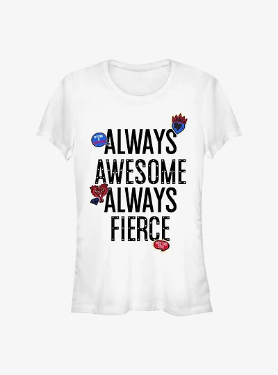 Disney Descendants Fierce And Awesome Girls T-Shirt