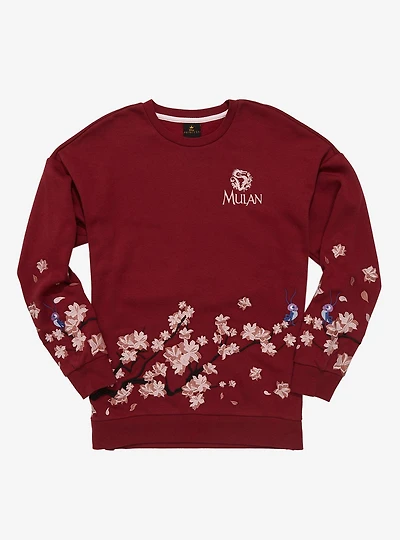 Disney Mulan Embroidered Floral Crewneck - BoxLunch Exclusive