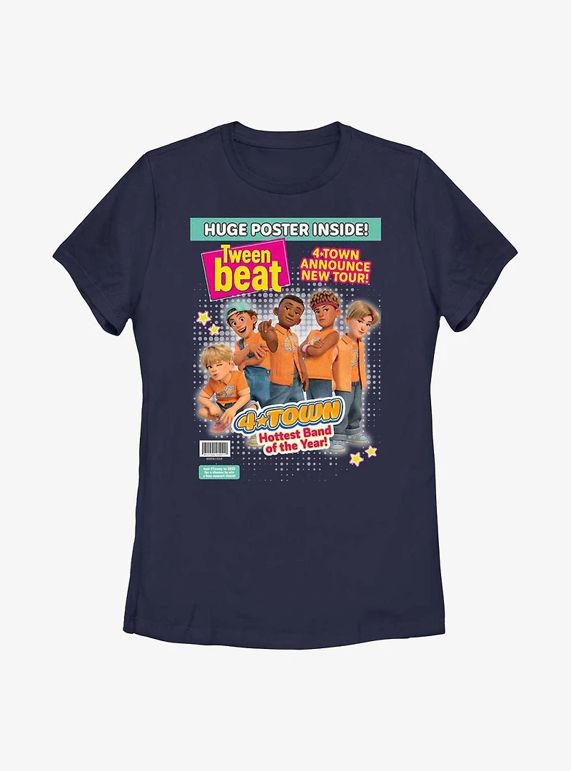 Disney Pixar Turning Red Tween Beat 4Town Magazine Cover Womens T-Shirt