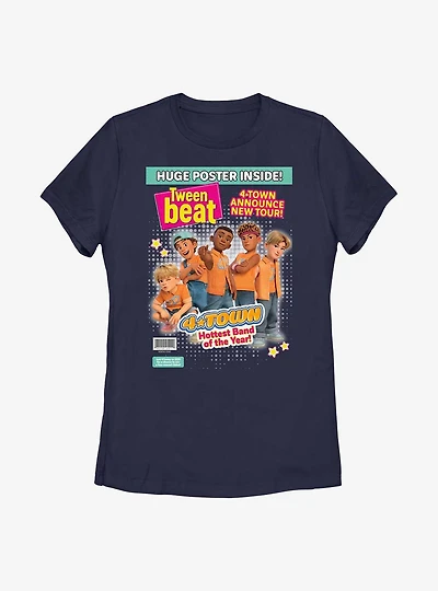 Disney Pixar Turning Red Tween Beat 4Town Magazine Cover Womens T-Shirt