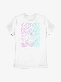 Disney Pixar Turning Red Pastel 4Town Womens T-Shirt