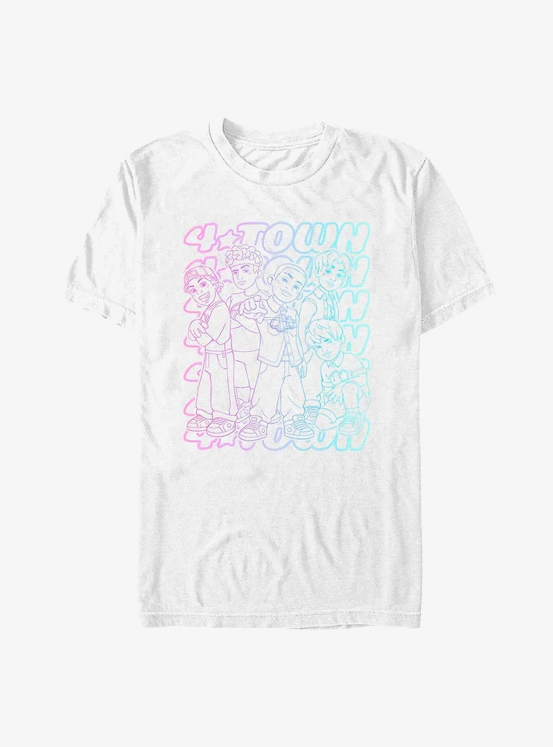 Disney Pixar Turning Red Pastel 4Town T-Shirt