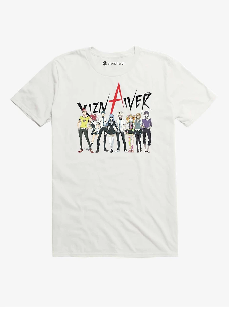 Character Group Print on T-Shirt