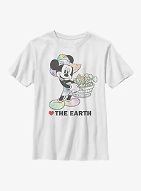 Disney Mickey Mouse Heart The Earth Youth T-Shirt