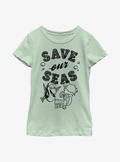Disney Pixar Finding Nemo Save Our Seas Dory Youth Girls T-Shirt
