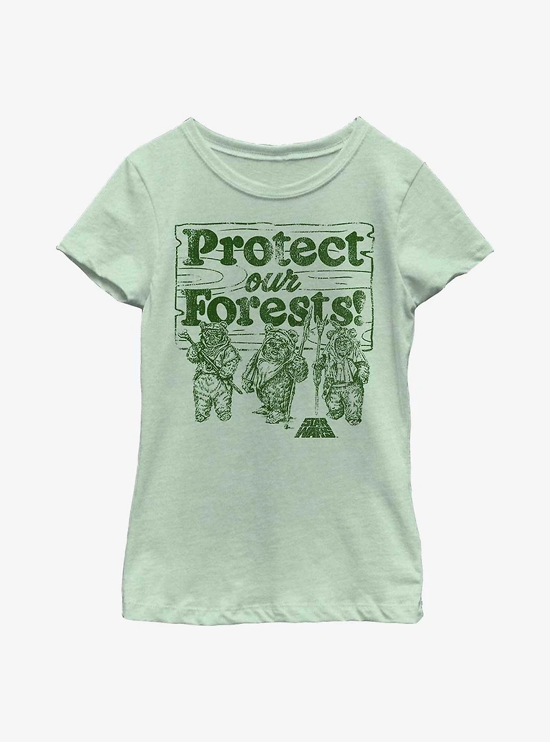 Star Wars Protect Our Forest Youth Girls T-Shirt