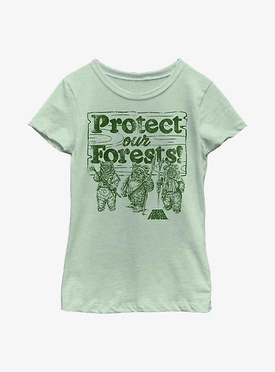 Star Wars Protect Our Forest Youth Girls T-Shirt