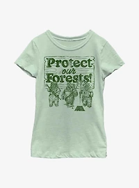 Star Wars Protect Our Forest Youth Girls T-Shirt