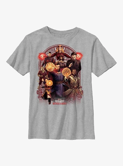 Marvel Doctor Strange The Multiverse Of Madness Characters Youth T-Shirt