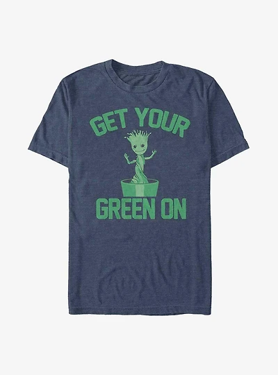 Marvel Guardians of the Galaxy Earth Day Green Groot T-Shirt