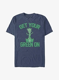 Marvel Guardians of the Galaxy Earth Day Green Groot T-Shirt