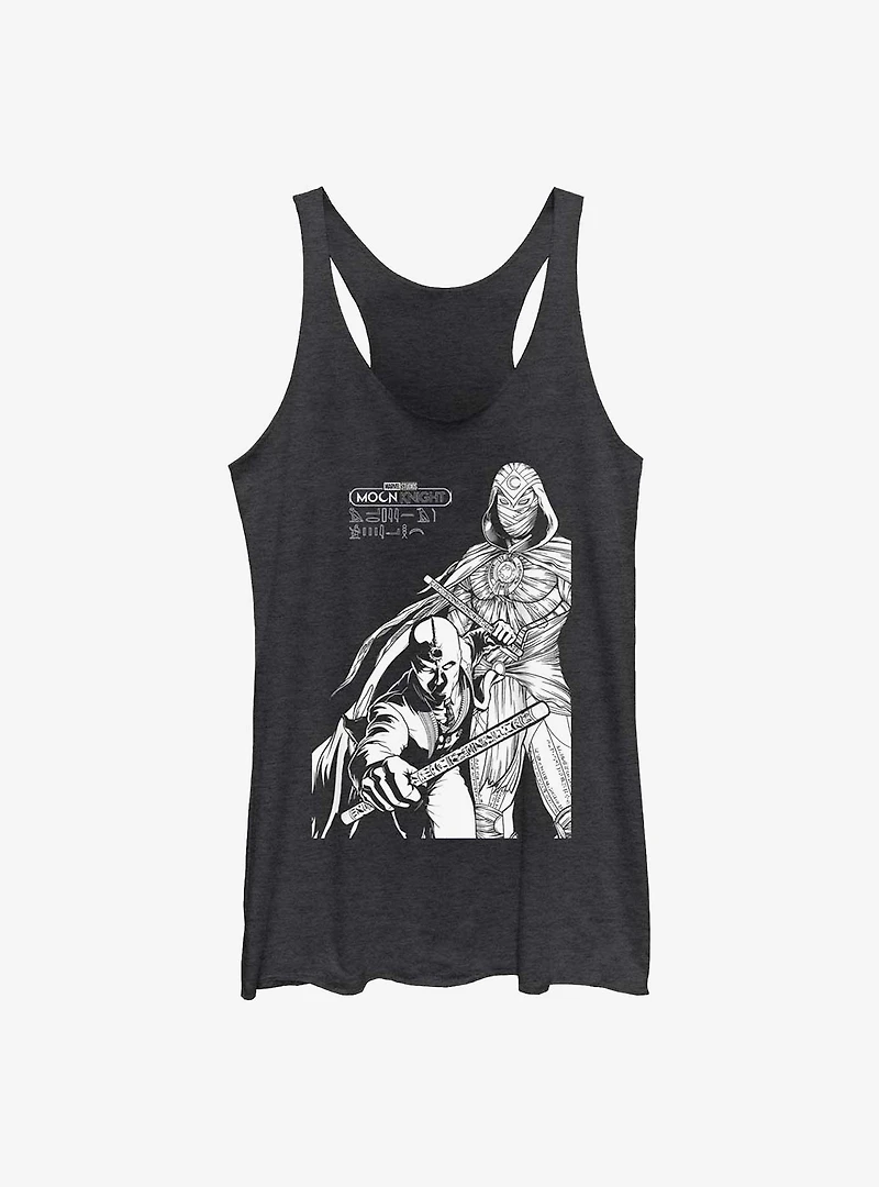 Marvel Moon Knight Line Art Duo Girls Tank