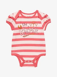 Harry Potter I’m a Keeper Striped Infant One-Piece - BoxLunch Exclusive