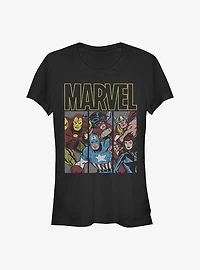 Marvel Avengers Vintage Superheroes Girls T-Shirt