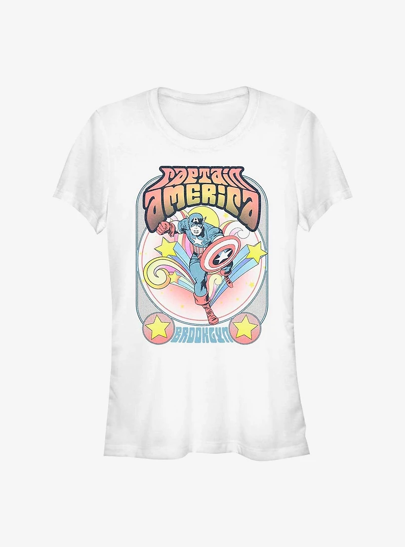 Marvel Captain America From Brooklyn Girls T-Shirt