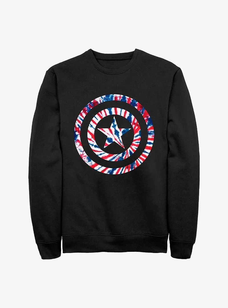 Marvel Captain America Tie-Dye Sweatshirt
