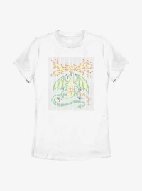 Stranger Things Scantron Dragon Womens T-Shirt