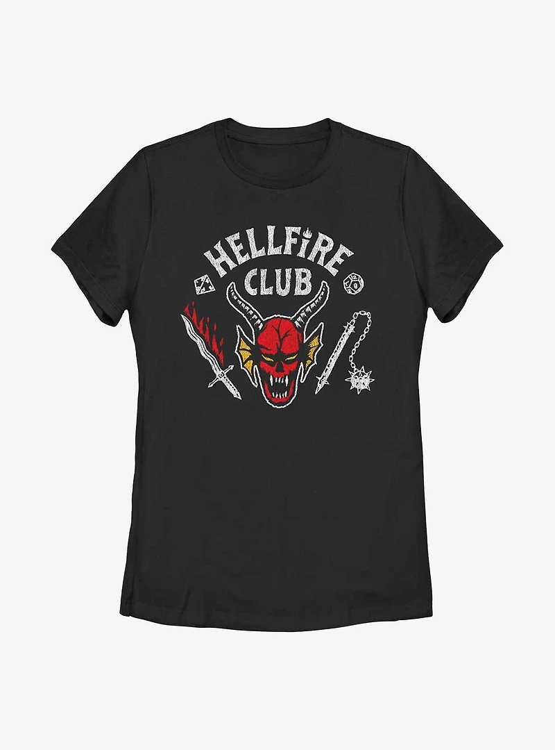 Stranger Things Hellfire Club Womens T-Shirt