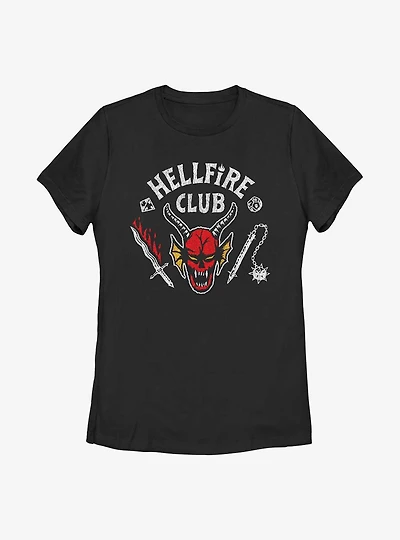 Stranger Things Hellfire Club Womens T-Shirt