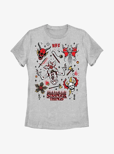 Stranger Things Flash Sheet Womens T-Shirt