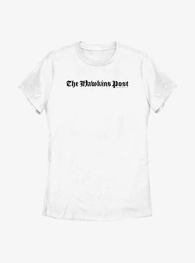 Stranger Things The Hawkins Post Womens T-Shirt