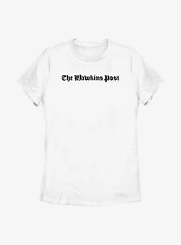 Stranger Things The Hawkins Post Womens T-Shirt