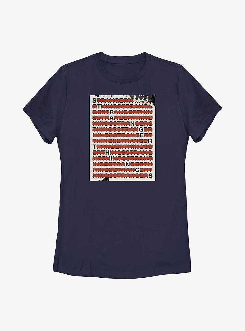 Stranger Things Classified Womens T-Shirt