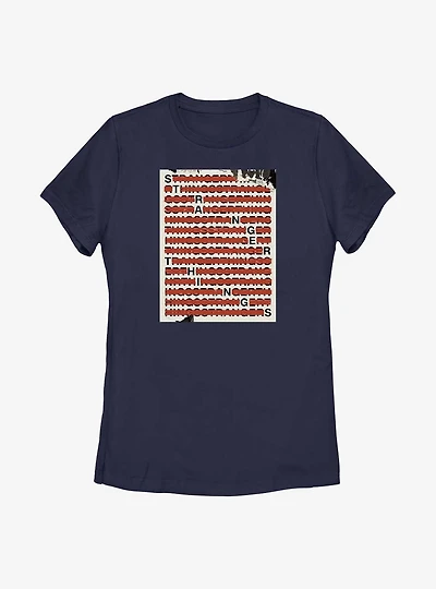 Stranger Things Classified Womens T-Shirt