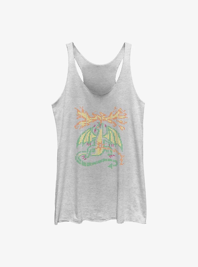 Stranger Things Scantron Dragon Womens Tank Top
