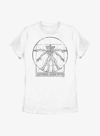 Stranger Things Vitruvian Demogorgon Womens T-Shirt