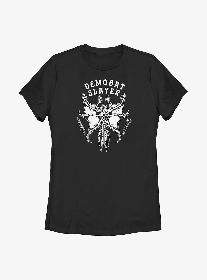 Stranger Things Demobat Slayer Womens T-Shirt