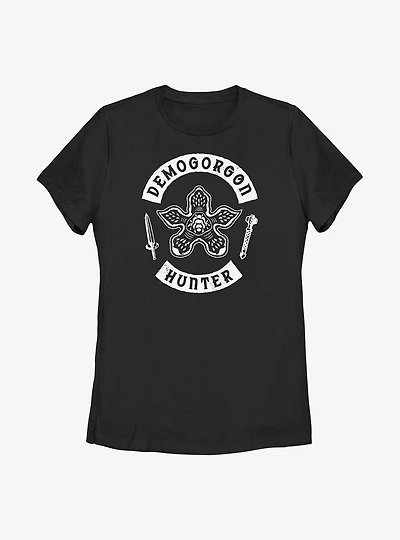 Stranger Things Demogorgon Hunter Womens T-Shirt