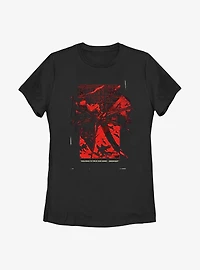 Stranger Things Distort Poster Womens T-Shirt